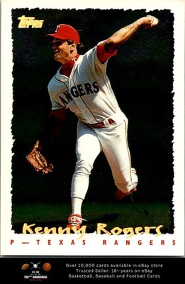 1995 Topps CyberStats (Spectralight) BASEBALL #011 Kenny Rogers