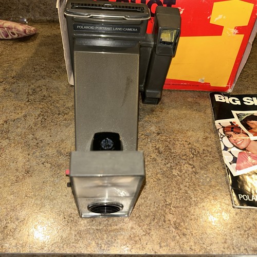 Polaroid BIG SHOT Camera ORIGINAL box & manual ANDY WARHOL VINTAGE 70s W/ Timer - Picture 4 of 20
