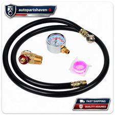 Portable Air Tank Valve Repair Kit 4ft Hose Pressure Gauge 0-200 Psi Portable Air Tank Valve Repair Kit 4ft Hose Pressure Gauge 0-200 Psi