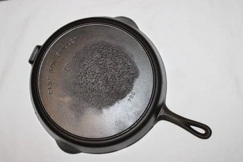 RARE GRISWOLD Erie #13 Cast Iron Skillet Model No. 720 Heat Ring LBL HTF