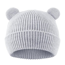Bear Baby Beanie Knitted Baby Winter Hat Infant Toddler Boys Girls Beanie wit...