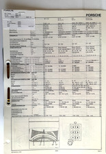 Test und Einstellwerte Porsche Autodata Oldtimer ab1978