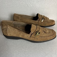 DR SCHOLLS Suede Leather Loafer - Air-Pillo Insoles SIZE 5 Women