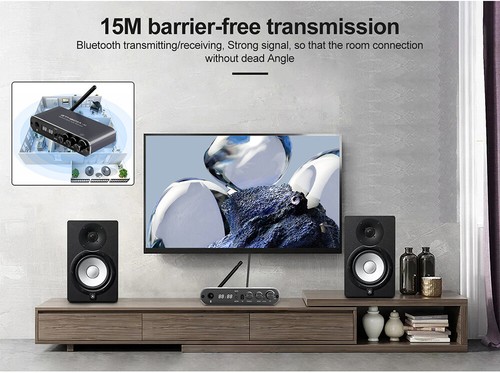 6 in1 HiFi Bass Audio Adapter Bluetooth 5.1 Transmitter Empfänger Sender AUX RCA - Bild 6 von 23