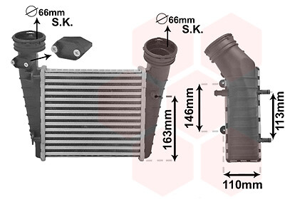 VAN WEZEL Intercooler, charger *** IR PLUS *** 58004238