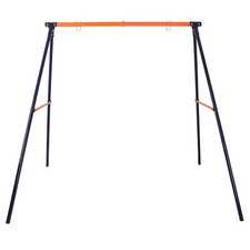 Kids Swing Set Steel Frame Stand Weatherproof Powder-Coated MAX 220 LBS Sturdy