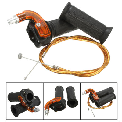 Dreh Gasgriff Set für 47cc 49cc Mini Moto Pocket Pit Bike Dirtbike Quad ATV DE