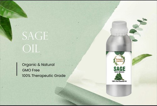 Aceite esencial de salvia o salvia officinalis para acné, granos 100 % aceite puro - Imagen 7 de 9
