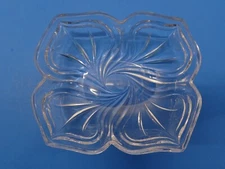Thick Swirl Lobed Crystal Ashtray bowl