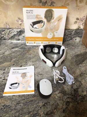 Open box Universal Electric Neck Massager Model HX-5880 White Black