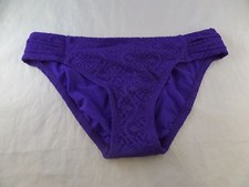 NWT Bleu Rod Beattie Sea It Through Tab Side Bikini Bottom Sz 6 PURPLE READ DESC