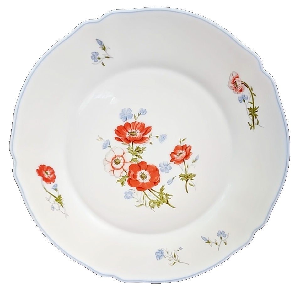 Vintage Arcopal France Dinner Plate Floral Paradise Pattern *READ