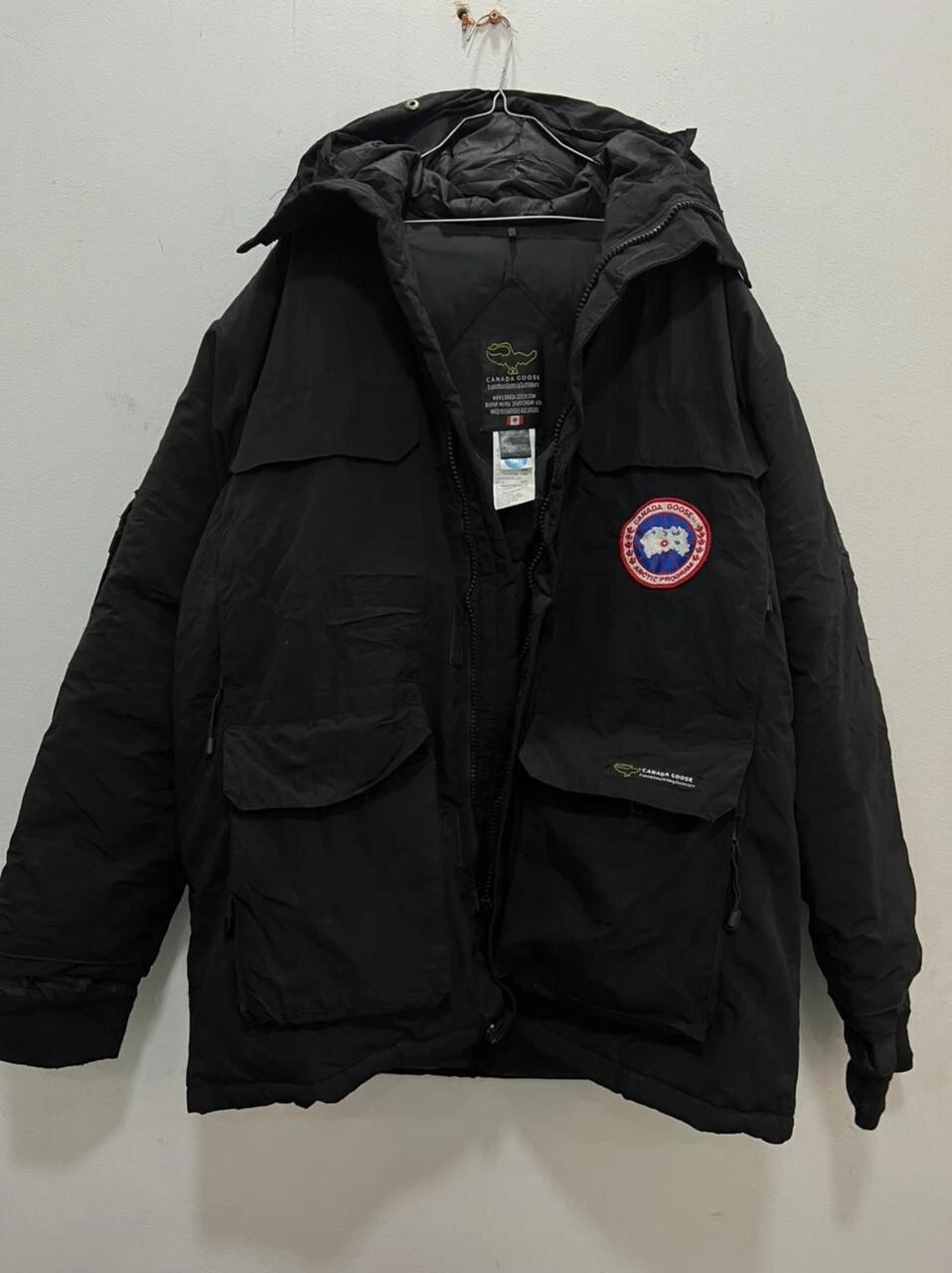 canada goose giacca uomo parka grande balck