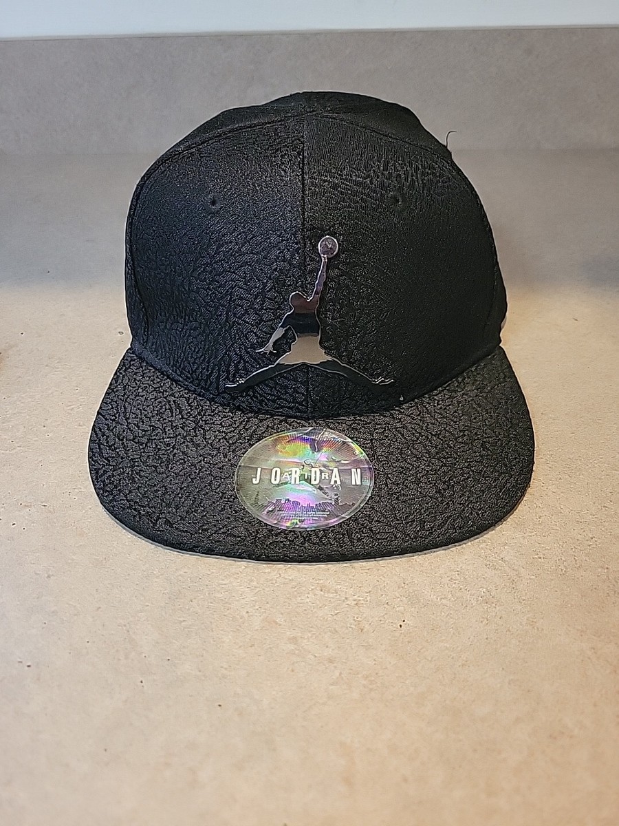 Vintage Michael Jordan Hat Brand Jumpman Snapback black Size Youth