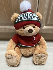 Orso di Natale Harrods 2023 - Ethan Nuovissimo con cappello/maglione ed etichette
