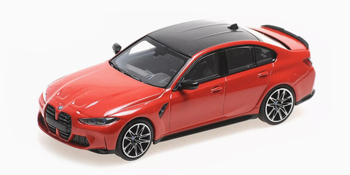 1/43 BMW M3 (G80) 2020 Red Metallic Diecast Model Car by Minichamps 410020205 - Picture 3 of 5