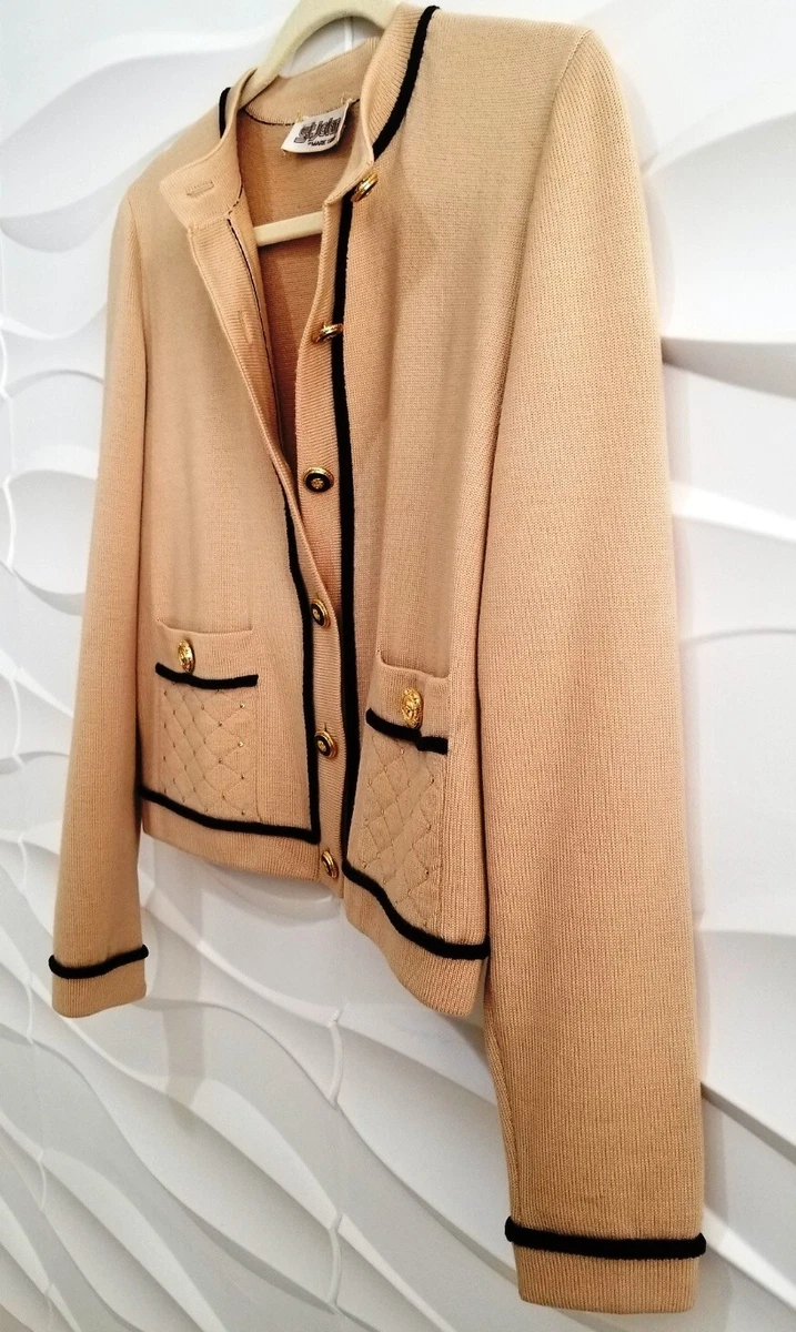 Camel shop tweed blazer
