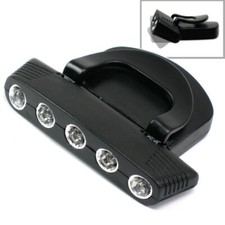 5 LED Cap Hat Clip On Lamp Working Light Camping Hiking Safety Bike Headlamp