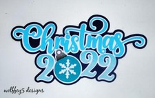 CRAFTECAFE CHRISTMAS 2022 kid TITLE premade paper piecing scrapbook diecut piece