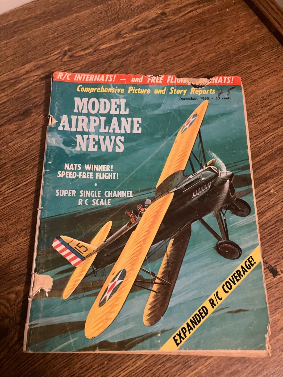 Vintage Back Issue of Model Airplane News Magazine - December 1965