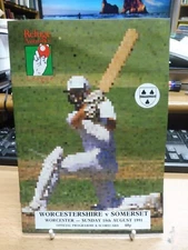 Worcestershire v Somerset Refuge Assurance League 18th August 1991