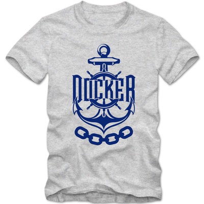 Herren T-Shirt Docker Lascher Hamburg St. Pauli Reeperbahn Hafen 