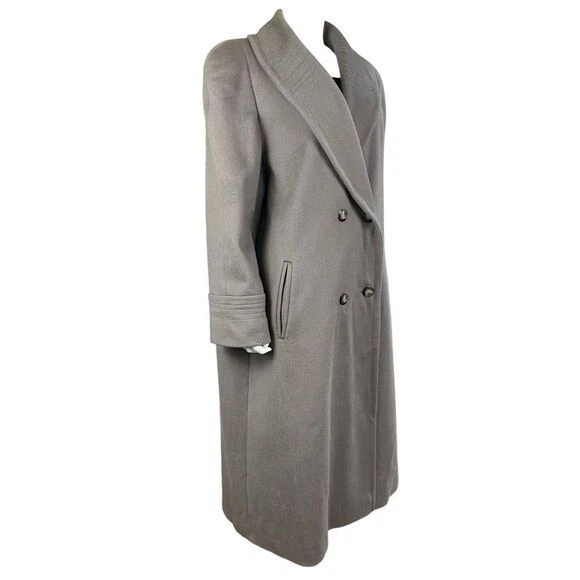 Gabardina larga de doble botonadura de mezcla de lana Alorna para mujer talla XL Foto 2 de 4