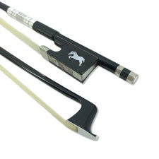 Advanced Violin Bow 4/4 Black Carbon Fiber Straight balance AAA Bow Hair Frog