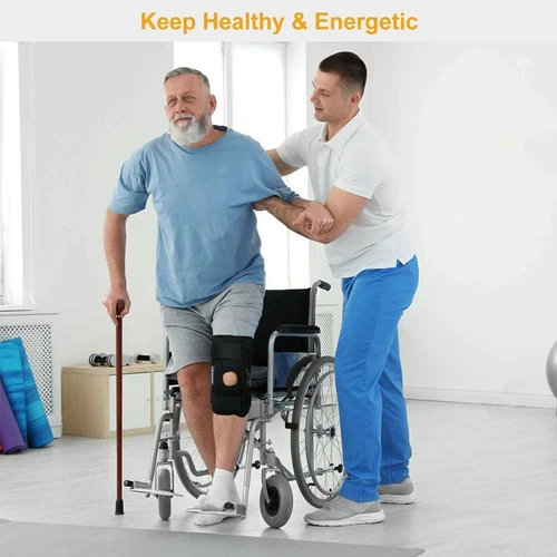 Klapp Kniebandage Kompressionshülse Gelenkstütze offen Patella Stabilisator Bandage - Bild 16 von 23