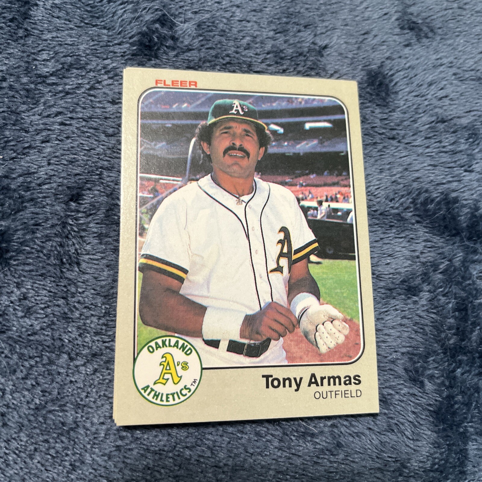 1983 Fleer Oakland Athletics Baseball Card #513 Tony Armas