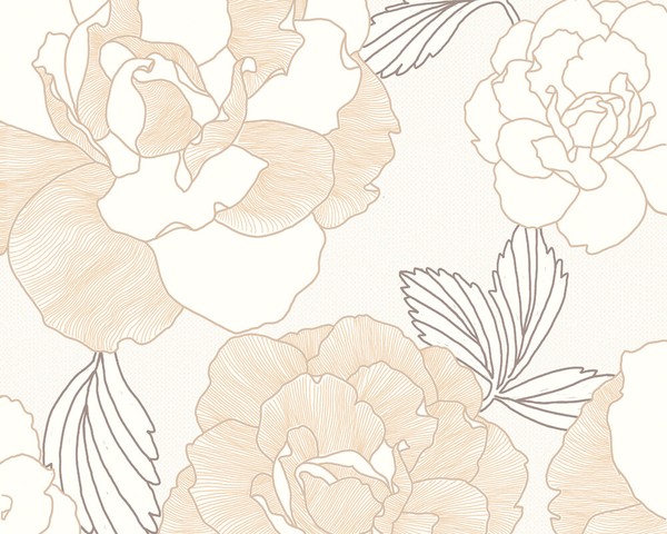 A.S. CréAtion Tapete Esprit 2221-38 Creme Beige Grau Floral Vliestapete Vlies-image