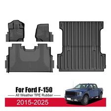 Car Floor Mats & Cargo Liners Trunk Mat All Weather Fit For Ford F150 2015-2025