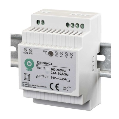 POS POWER Serie DIN30W Hutschienen-Netzteile 30Watt 12V/2,5A, 15V/2A, 24V/1,25A