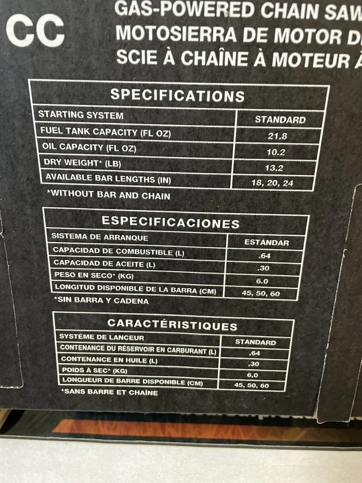 echo cs-590 timber wolf Chainsaw. New In Box. Never Opened - Image 2 of 2