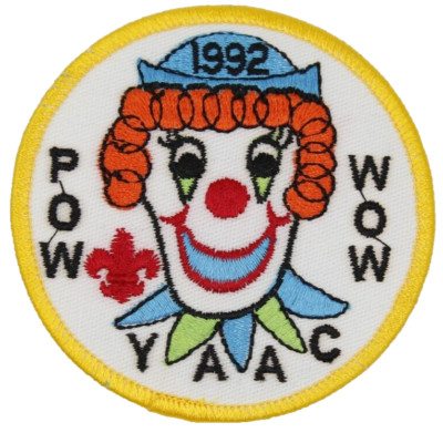 MINT 1992 Pow Wow York-Adams Area Council Patch Pennsylvania PA Circus Clown BSA