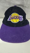 Vintage Los Angeles Lakers Starter Snapback Hat Black Embroidere Logo NBA Sports