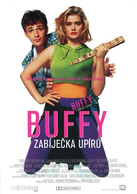 BUFFY THE VAMPIRE SLAYER Original Czech A3 Movie Poster KRISTY SWANSON 1992 