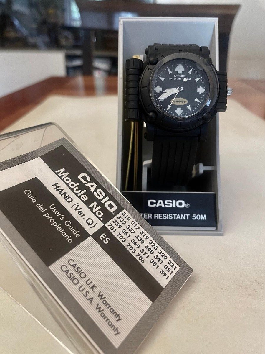 Casio MW-43 Pathfinder Watch (Module 706)- all black, still in box