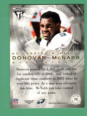 【ヴィンテージ】ドノバン・マクナブ McNABB パッチ＆ボールカード NFL DONOVAN MCNABB JERSEY PATCH PARALLEL - PICK YOUR CARD | eBay