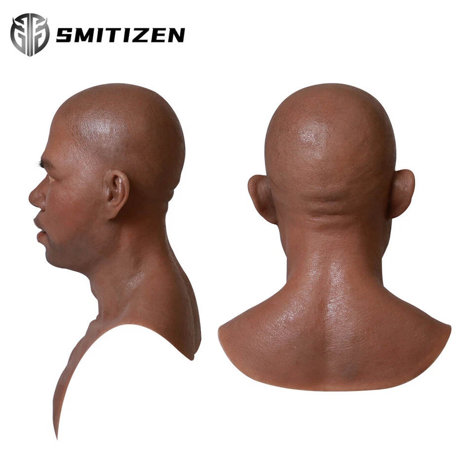 SMITIZEN Disfraz de Silicona Realista Hombres Máscara Piel Humana Realista Máscara Juegos con disfraces  Foto 4 de 4