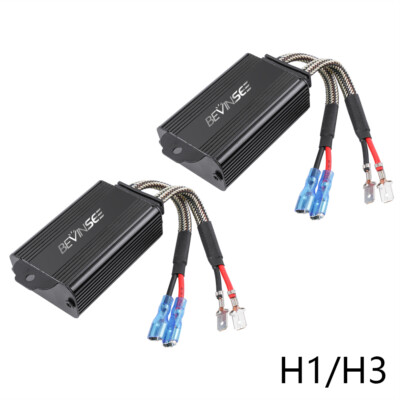 2X H1 LED Glühlampen Canbus Lastwiderstand LED Scheinwerfer Birnen Decoder