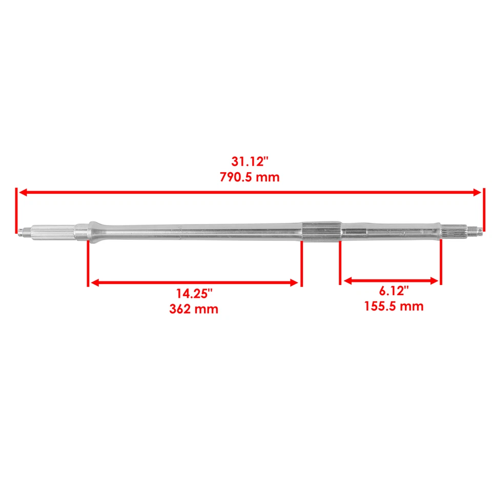 Rear Axle Shaft for Suzuki Ozark 250 LT-F250 2002-2009 2012 2013 2014 - Image 2 of 4