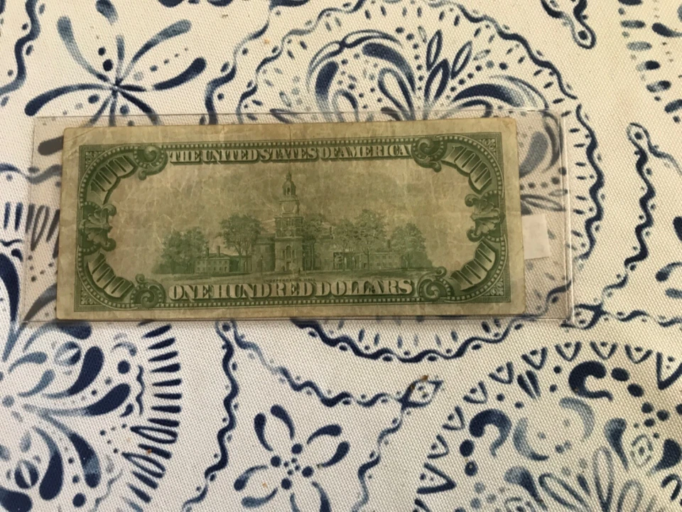 1929 $100 NATIONAL CURRENCY,FEDERAL BANK OF CHICAGO - Image 2 of 3