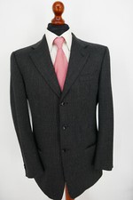 Armani Collezioni Herbst Winter Sakko Gr.50 100% Schurwolle Schwarz abs. Top Zus