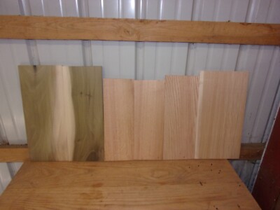 6 PC 2 PC TULIP POPLAR 4 PC RED OAK WOOD BOARDS KILN DRIED LOT 594V 1/2'' THICK