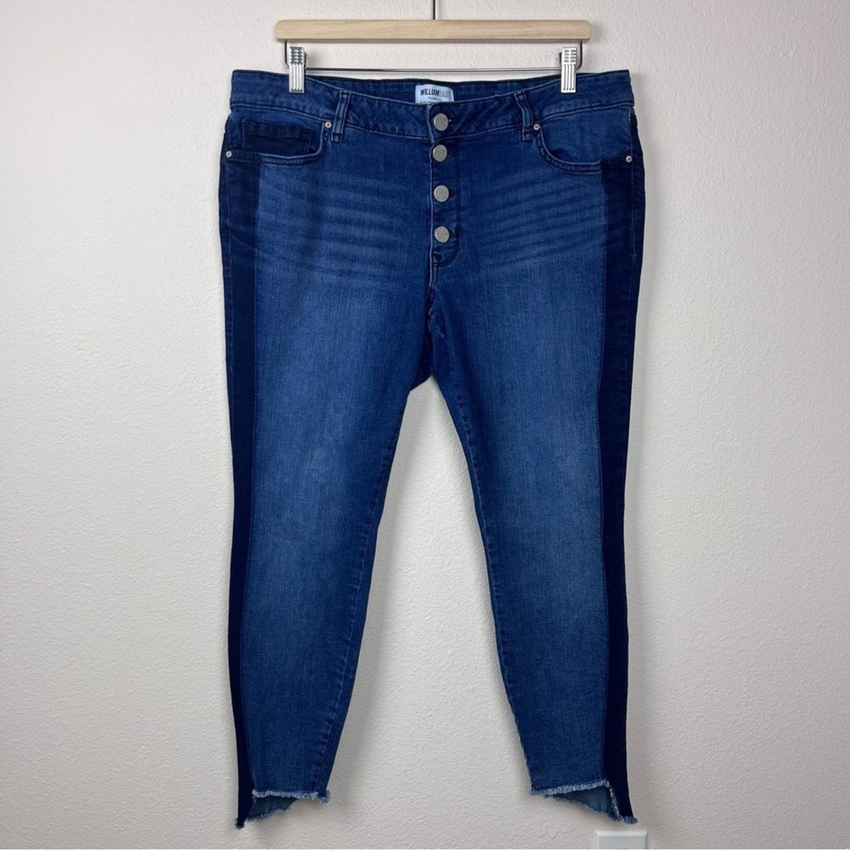 William Rast Jeans Womens Eighteen W High Rise Crop Denim Stretch 