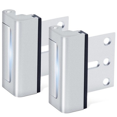 Kirphealy Home Security Door Lock, 2 Pack Reinforcement Locks for Silver 