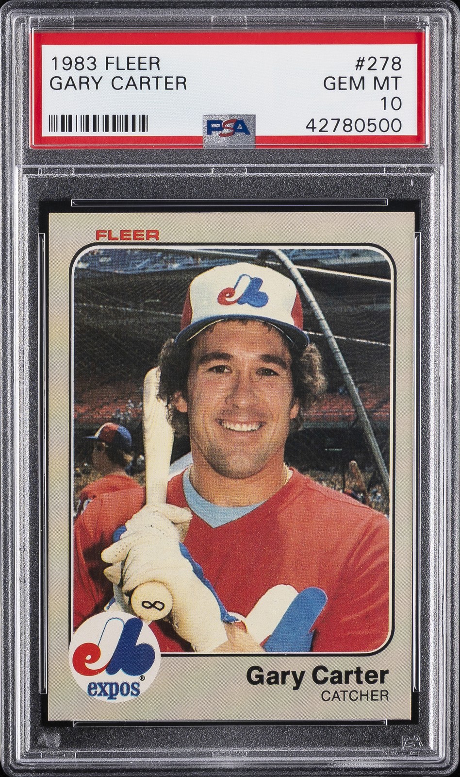 1983 FLEER #278 GARY CARTER PSA 10