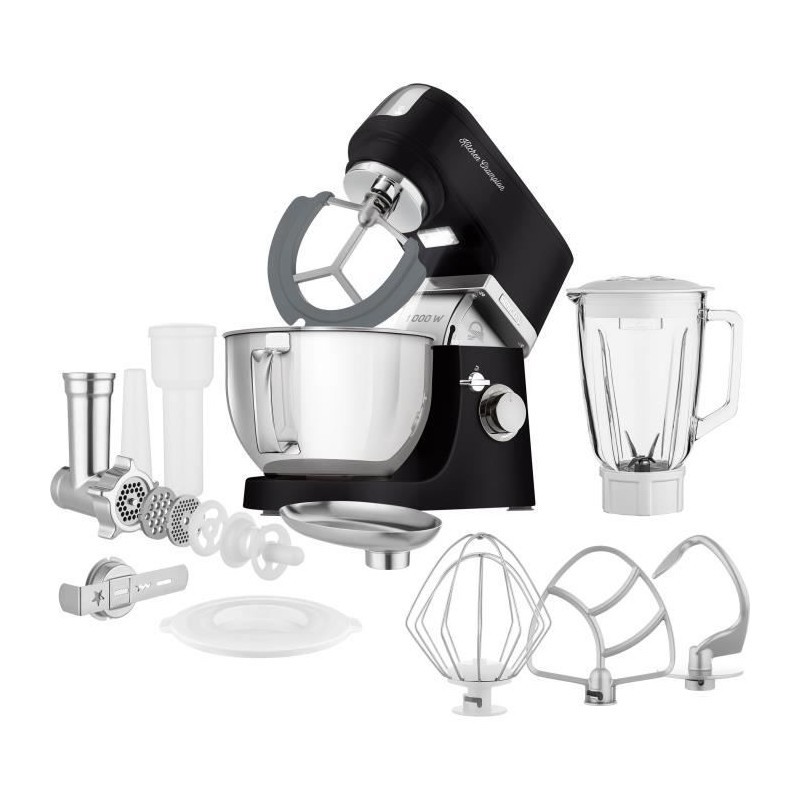 Robot pâtissier SENCOR 1000 W noir avec mouvement planétaire précis