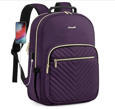 LOVEVOOK Backpack for Women Fits 15.6 Inch Laptop Bag Fashion Travel Work USB